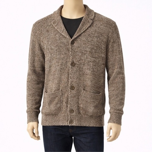 Simons Other - Le 31 by Simons Men’s Knit Cardigan Sweater Size M Brown Textured